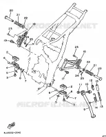 SUPPORT / REPOSE PIEDS pour Yamaha SUPERTENERE 1993