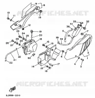 COUVERCLE LATERAL pour Yamaha SUPERTENERE 1993
