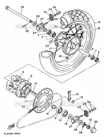 ROUE ARRIERE pour Yamaha SUPERTENERE 1993