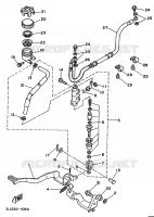 MAITRE CYLINDRE DE FREIN ARRIERE pour Yamaha SUPERTENERE 1993