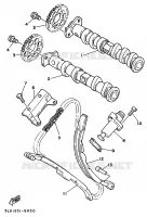 ARBRE A CAMES / CHAINE DE DISTRIBUTION pour Yamaha SUPERTENERE 1993