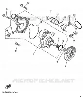 POMPE A EAU / DURITES pour Yamaha SUPERTENERE 1993
