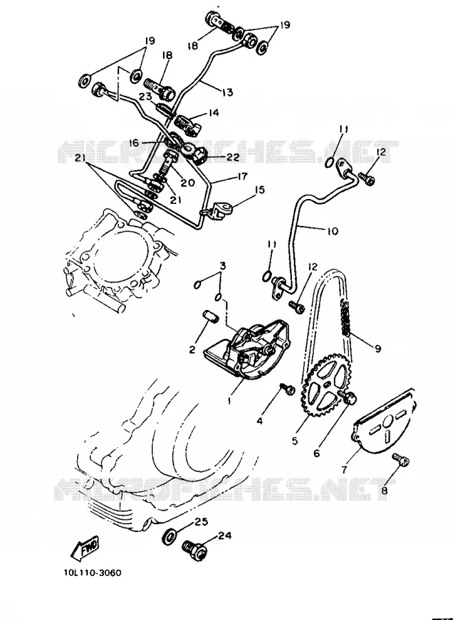 POMPE A HUILE Yamaha MOTO 1000 1986 VIRAGO  XV1000