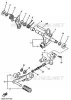 AXE DE SELECTEUR / PEDALE pour Yamaha VIRAGO 1988
