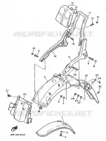 GARDE BOUE pour Yamaha VIRAGO 1988