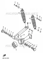 BRAS OSCILLANT / AMORTISSEUR pour Yamaha VIRAGO 1988