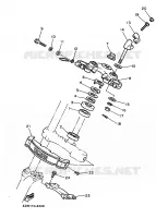 DIRECTION pour Yamaha VIRAGO 1988