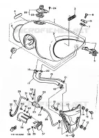 RESERVOIR A ESSENCE pour Yamaha VIRAGO 1988