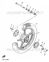 ROUE AVANT pour Yamaha VIRAGO 1988