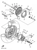 ROUE ARRIERE pour Yamaha VIRAGO 1988