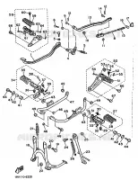 SUPPORT / REPOSE PIEDS pour Yamaha VIRAGO 1988
