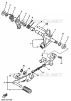 AXE DE SELECTEUR / PEDALE pour Yamaha VIRAGO 1988