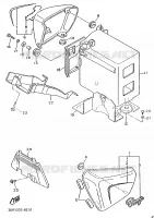 COUVERCLE LATERAL pour Yamaha VIRAGO 1988