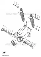 AMORTISSEUR ARRIERE / BRAS OSCILLANT pour Yamaha VIRAGO 1988