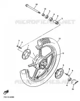ROUE AVANT pour Yamaha VIRAGO 1988