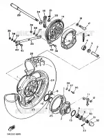 ROUE ARRIERE pour Yamaha VIRAGO 1988