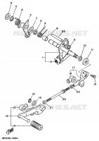 AXE DE SELECTEUR / PEDALE pour Yamaha VIRAGO 1995
