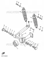 AMORTISSEUR ARRIERE / BRAS OSCILLANT pour Yamaha VIRAGO 1995