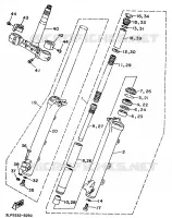 FOURCHE pour Yamaha VIRAGO 1995