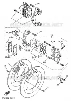 ROUE AVANT / ETRIER DE FREIN pour Yamaha VIRAGO 1995