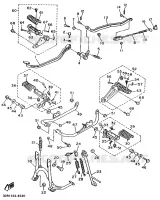 SUPPORT / REPOSE PIEDS pour Yamaha VIRAGO 1995