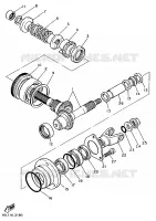 TRANSMISSION INTERMEDIAIRE pour Yamaha VIRAGO 1995
