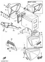 CACHE LATERAL   RESERVOIR D'HUILE pour Yamaha VIRAGO 1995