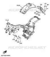 PIÈCES OPTIONNELLES   PARTIE CYCLE pour Yamaha VIRAGO 1995