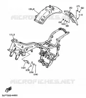 PIÈCES OPTIONNELLES   PARTIE CYCLE pour Yamaha VIRAGO 1995