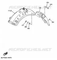 PIÈCES OPTIONNELLES   PARTIE CYCLE pour Yamaha VIRAGO 1995