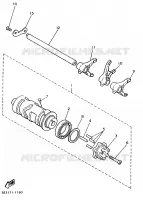 BARILLET DE SELECTION / FOURCHETTES pour Yamaha VIRAGO 1996