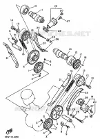 ARBRE A CAMES / CHAINE DE DISTRIBUTION pour Yamaha VIRAGO 1997