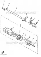 BARILLET DE SELECTION / FOURCHETTES pour Yamaha VIRAGO 1997