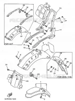 GARDE BOUE pour Yamaha VIRAGO 1997