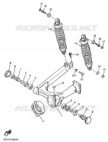 BRAS OSCILLANT / AMORTISSEUR pour Yamaha VIRAGO 1997