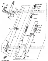 FOURCHE pour Yamaha VIRAGO 1997