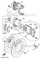 ETRIER DE FREIN AVANT pour Yamaha VIRAGO 1997