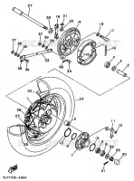 ROUE ARRIERE pour Yamaha VIRAGO 1997