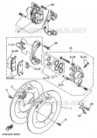 ETRIER DE FREIN AVANT pour Yamaha VIRAGO 1997