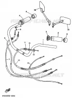 GUIDON ET CABLES pour Yamaha VIRAGO 1998