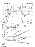 GUIDON ET CABLES pour Yamaha VIRAGO 1998