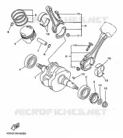 VILEBREQUIN / PISTON pour Yamaha VIRAGO 1998