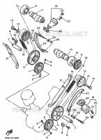 ARBRE A CAMES / CHAINE DE DISTRIBUTION pour Yamaha VIRAGO 1998