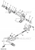 AXE DE SELECTEUR / PEDALE pour Yamaha VIRAGO 1998