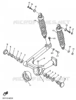 BRAS OSCILLANT / AMORTISSEUR pour Yamaha VIRAGO 1998