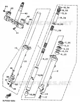 FOURCHE pour Yamaha VIRAGO 1998