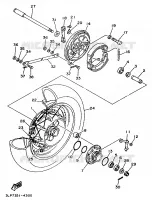 ROUE ARRIERE pour Yamaha VIRAGO 1998