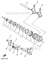 BARILLET DE SELECTION / FOURCHETTES pour Yamaha VIRAGO 1997