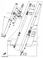 FOURCHE pour Yamaha VIRAGO 1997