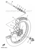ROUE AVANT pour Yamaha VIRAGO 1997